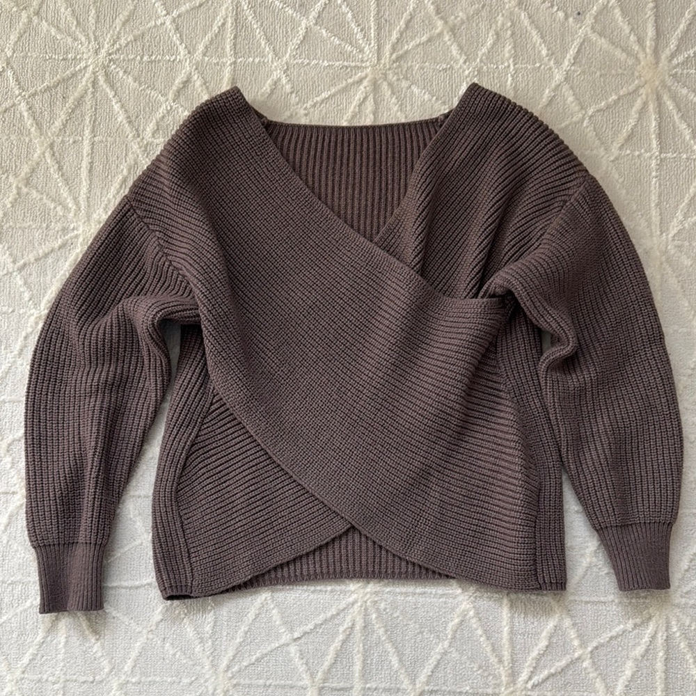 Women's Brown Knit Sweater